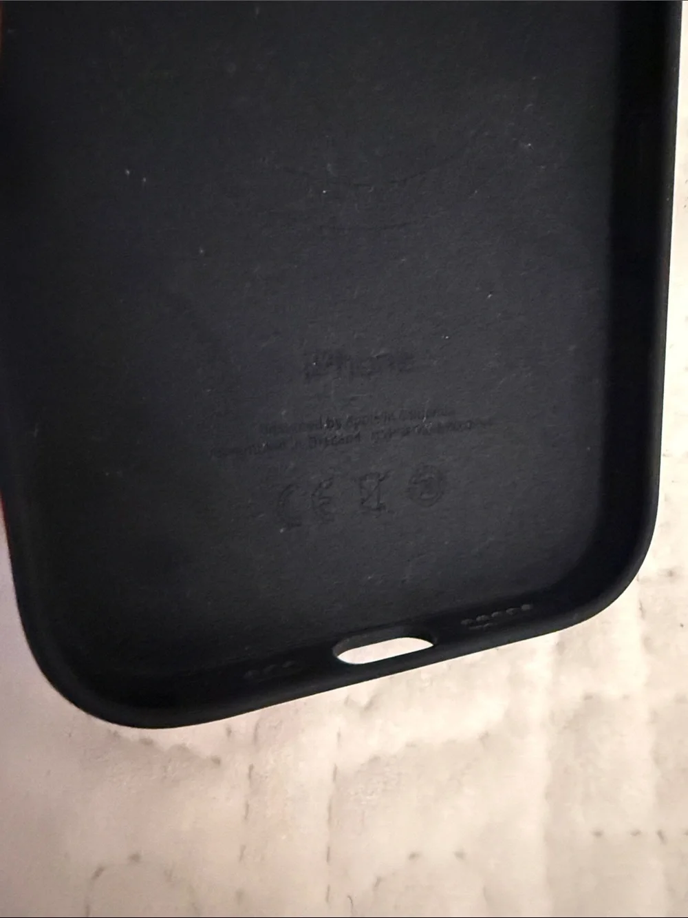 Apple Black Silicone iPhone Case
